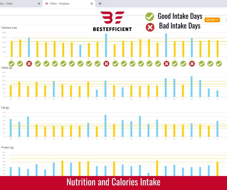 Nutrition and Calories Intake