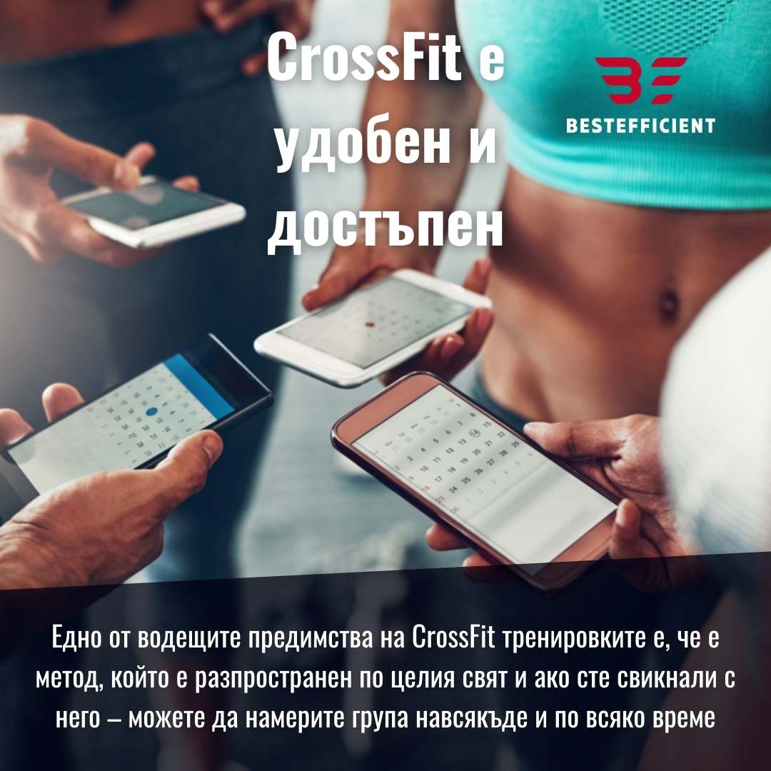 Планирането на групови занимания като CrossFit e удобно и достъпно