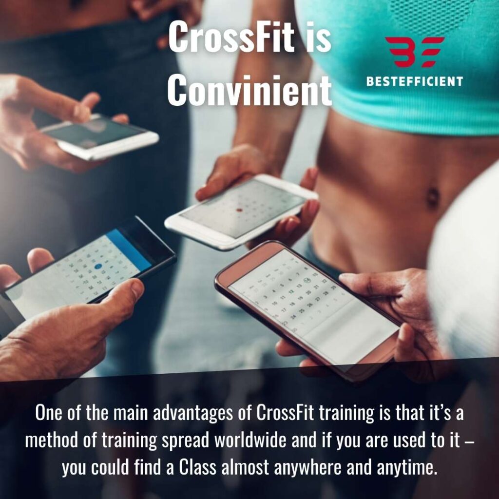Scheduling group workouts like CrossFit is convenient
